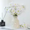 Flores Artificiales de Alta Gama, 3 Margaritas Pequeñas, Ramos de Flores Artificiales, Fotografía, Decoración del Hogar, Arte de Flores de Manzanilla, Flores de Seda Transfronterizas