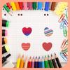 Pegatinas Creativas de San Valentín DIY Pegatinas de Amor Decoración de Regalo Pegatinas para Fiesta Decoración de Cuenta a Mano