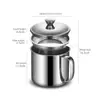 Olla de aceite de cocina doméstica directa de fábrica, olla de aceite con filtro de aceite de acero inoxidable 304, olla de aceite con filtro de gran capacidad, olla de aceite, taza de aceite