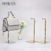Suporte de Bolsa de Metal em Forma de 7, Suporte de Exposição de Bolsa de Aço Inoxidável, Suporte para Exposição de Bolsa de Couro de Roupa, Prateleira para Suporte de Bolsa