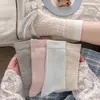 Calcetines Nuevos de Primavera y Verano, Sin Costuras, Color Sólido, Malla Hueca con Patrón de Diamantes, de Media Pantorrilla, Calcetines Largos Finos para Verano