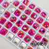 Rhinestones de Uñas K9 Floyd de Alta Calidad con Base de Punta, Cuadrado Gordito, Corazón Inclinado, Cubo de Azúcar, Accesorios de Joyería de Vidrio Súper Brillantes al por Mayor