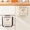 Cubo de Basura Plegable para Colgar en la Cocina, Cubo de Basura Plegable de Montaje en Pared de 10L/7L, Sin Agacharse para Puerta de Gabinete, Material Duradero PP TPR