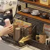 Prateleira de Armazenamento para Mesa, Porta-Copos, Organizador de Conjunto de Chá Multicamadas, Porta-Xícara de Chá, Porta-Café para Mesa de Jantar, Porta-Canecas