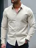 Camisa Masculina Casual Solta de Manga Longa Nova - Primavera e Outono - Amazon AliExpress - Transfronteiriça Europeia e Americana