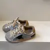 Zapatos infantiles retro con cabeza de concha desgastada para niños pequeños, zapatillas para niños, zapatos de lona con estrella para niñas, zapatos blancos para niños, bebé otoño