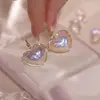 Pendientes Frescos y Compactos de Estilo Coreano, Versátiles para el Trayecto Diario, Pendientes de Lujo Ligero Calientes de Celebridades de Internet, Románticos y Elegantes de Estilo Francés