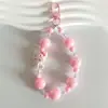 Nueva Cadena Creativa para Teléfono Móvil Corta con Cuentas de Muñeca Cadena de Muñeca Bolso Llavero de Coche Adornos Colgantes