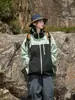 Jaqueta Casual Masculina Funcional Nova de Primavera e Outono Estilo Montanha à Prova de Vento e Impermeável para Exterior Jaqueta de Costura em Cor Contrastante Jaqueta para Homens
