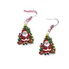 Brincos Pendentes de Acrílico 2D Novos Transfronteiriços Papai Noel Natal Fofo Novidade Modernos Brincos de Acrílico