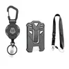 Amazon Hebilla de Tiro Fácil de Alta Resistencia Mosquetón Antiperdida Cable de Acero Retráctil Láser Portatarjetas de Trabajo Correa de Poliéster Venta al por Mayor