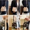 Bolso Retro de Estilo Chino Nuevo para Mujer Bolso de Hombro Cruzado Bolso de Hombro de Estilo Antiguo Bolso Cubo Portátil Versátil Bolso para Teléfono Móvil Estilo Nacional
