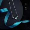 Colar com laço feminino microcravejado Hao luz luxo corrente clavícula nicho moda joias de alta qualidade atacado