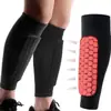 Protetores de Panturrilha Antiderrapantes Anti-Colisão de Silicone Eva para Basquete, Futebol, Ciclismo, Mangas de Perna em Favo de Mel, Caneleiras Esportivas Respiráveis, Mangas de Perna