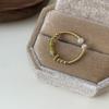 Anillo pequeño de jade de estilo chino nuevo para mujer, ligero, de lujo, moderno, combinable, de alta gama, ajustable, estilo nacional.