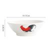 Porcelana mejorada con cerámica cuenco para gallo clásico nostálgico cuenco para pollo antiguo cuenco de pulgada de gallo cuenco de desayuno accesorio vintage Cuenco