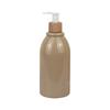 Direto da fábrica em estoque 300-500ml frasco redondo PET material de embalagem de shampoo frasco transparente para sub-embalagem frasco de gel de banho