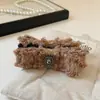 Pinza de Garra para Cola de Caballo Alta de Tela Vintage con Lazo de Tweed Inspirado en Chanel y Clip Banana de Pedrería Cuadrada Peine de Pinza Bb a la Moda
