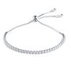 Pulsera de Plata de Ley s925 con Cristales de Zirconia, Moda, Completa de Diamantes, Personalidad, Pulsera Elástica de Personalidad para Mujer, Comercio Exterior Europeo y Americano, Venta al por Mayor
