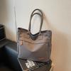 Bolso de Lona Casual Transfronterizo de Gran Capacidad para Mujer 2025 Nueva Moda Commuter Versátil Bolso de Hombro Bolso Tote para Estudiante Universitario