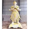 Estatua de Buda de Cobre Weidi de 2.3m Adornos Templo Cobre Fundido Weitu Bodhisattva Maitreya Tres Tesoros Buda Dieciocho Arhats Fábrica de Producción