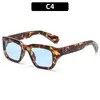 Moda Europea y Americana 2026 Nuevo Estilo Gafas de Sol Cuadradas con Tachuelas Estilo Callejero Versátiles de Moda Gafas de Sol de Personalidad para Mujer