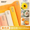 Materiales coloridos para manualidades de flores de papel crepé, papel arrugado engrosado, decoración ambiental de loto verde para jardín de infantes, rojo para estudiantes de primaria