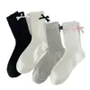 Meias Meia-Perna Femininas Meias Finas de Algodão Verão Laço Miu Preto e Branco Lolita Sapatos Pequenos de Couro Meias de Pelo