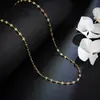 Acero de Titanio Cadena Universal para Mujer Chapado en Oro de 18K Cadena Desnuda de Moda Versátil Cadena para Clavícula Labio Forma O Venta al por Mayor Plata Oro Rosa
