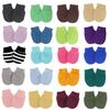 Guantes de bebé de color liso estilo comercio exterior, guantes para bebé antiarañazos, guantes de protección para manos de recién nacido, guantes cálidos de una sola capa transpirables