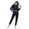 Estación Independiente de Amazon Explosiones Transfronterizas Sudadera con Capucha Holgada Estilo Europeo y Americano Conjunto Corto Deportivo Set de Dos Piezas de Algodón para Mujer