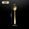 Colher de sobremesa de aço inoxidável colher de flor criativa cabo longo colher de mexer café colher de flor de cerejeira multiestilo comercial doméstico