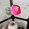 Flor Artificial de Peônia Única Flor de Peônia Embalada Estilo Europeu Arranjo de Flores Balde da Fortuna Acessórios de Flores para Mesa de Casa Dropshipping Transfronteiriço