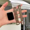 CorreaCompatible con Xiaomi Mi Band 10 Pro, 8 Pro, Redmi 654, Pulsera de muñeca en forma de cruz con doble tachuela de Nappa
