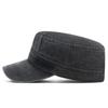 Sombrero plano de protección solar para actividades al aire libre, de primavera y verano, con letras bordadas, deslavadas y modernas.