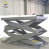 Plataforma elevadora de tijera pequeña galvanizada, plataforma elevadora hidráulica fija, elevación de 1 tonelada, elevador de tijera de 3 toneladas