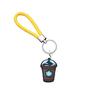 Amazon starbucks série criativa trançada corda chaveiro etsy cartoon couro corda chaveiro acessórios chaveiro