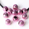 Cor Metálica de Natal Cor de Galvanoplastia UV Resistente à Cor Grande Furo Bola de Amora Frutas Redondas Contas DIY Artesanal Corrente de Celular Acessórios