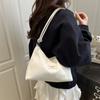 Bolso de Mano Plisado de Rayas Verticales de Comercio Exterior Bolso de Mujer 2024 Verano Nuevo Moda Nicho Francesa de Un Hombro Cruzado Bolso de Mujer