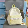 Mochila para niña con ribete de encaje estilo japonés, bolsa linda de doble hombro estilo universitario ins, mochila a cuadros de gran capacidad para estudiantes de secundaria