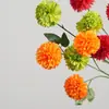 Flores de crisântemo em formato de bola artificiais, decoração de casamento, arranjo para casa, adereços de fotografia, flores artificiais, paisagismo de shopping, decoração de caminho de flores