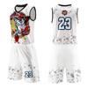 Verão Novo Basquete Terno Terno Masculino Respirável Colete Estampado Terno Esportivo Treinamento Jersey Competição Terno Verão