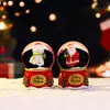 Sombrero de Navidad Nuevo Transfronterizo Hombre Mayor Bola de Cristal Bola de Agua Luminosa Colorida Adorno Mini Lámpara de Ambiente Adorno
