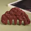Peine Masajeador de Incienso de la Dama Huai, Peine Perfumado, Peine para el Cabello con Cuentas de Incienso Antiguas Hecho a Mano, Peine de Medicina Tradicional China con Carácter de Bendición