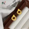 Ouro Areia Retrô Francês Escovado Diamante Torção de Pão Pingente Colar Design Corrente da Clavícula Brincos Conjunto de Joias