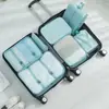 Set de Bolsas de Almacenamiento de Siete Piezas para Viaje, Organizador de Ropa, Bolsa de Almacenamiento Portátil de Gran Capacidad para Clasificar Equipaje