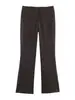 Ropa de mujer transfronteriza 2026 nuevo estilo europeo y americano moda informal simple pantalones casuales acampanados con costura lateral 1165030