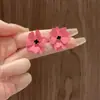 @Oferta Especial Brincos de Flor com Strass Coreanos para Mulheres, Modernos, Simples, Versáteis, Brincos com Design Personalizado