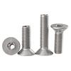 Acero inoxidable 304/316 cabeza plana avellanada hexagonal tornillo hueco tornillo roscado para lámpara hueca M2.5-M16