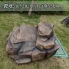 Tapa de alcantarilla Decoración Fibra de vidrio Escultura de piedra falsa Adorno Jardín Paisajismo Equipo de embellecimiento Tapa